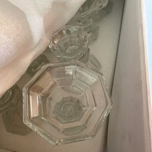 Real crystal candle holders